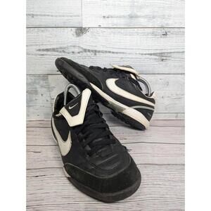 Nike Tiempo Mystic II Turf Shoes Black Indoor Soccer 317610-011 Mens Size 7.5